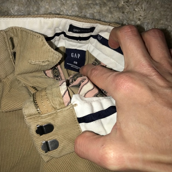 Gap corduroy wide leg khaki pants regular - Picture 4 of 4